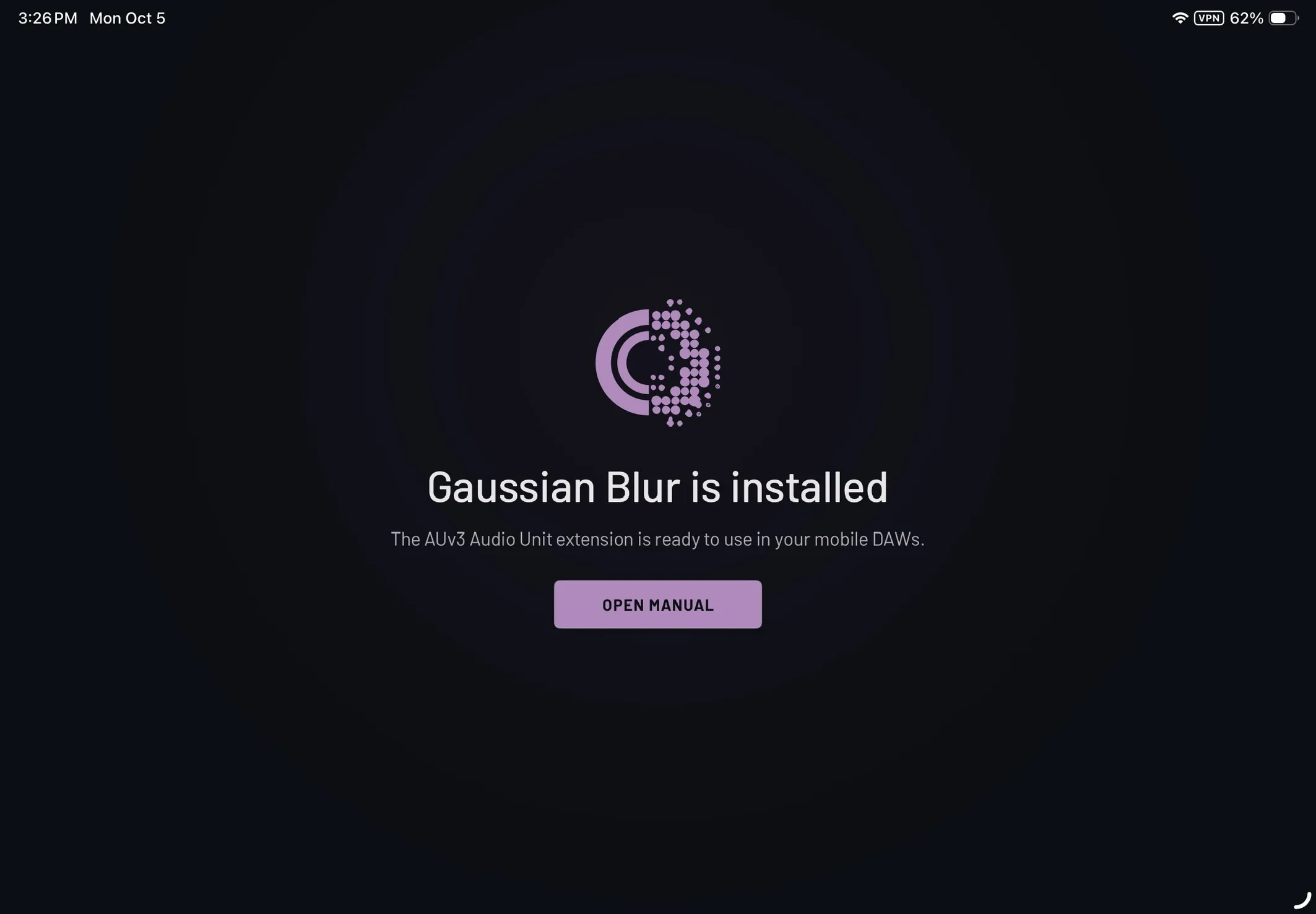 Gaussian Blur bloom reverb plugin interface, with the bloom curve peaking late to swell the reverb in after the note